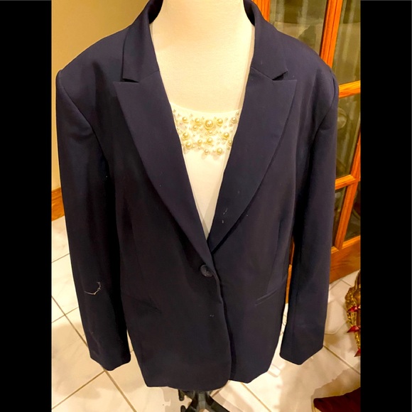Liz Claiborne blazer size 16 black - Picture 1 of 8